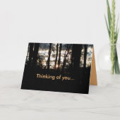 Carte Pensez à vous Sunset hiver (Devant)