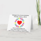 Carte Pensez à vous tante Doris (Dos)