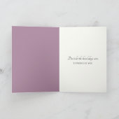 Carte Pensez à vous tournesol dans la prairie verte (Intérieur)