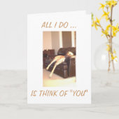 CARTE PENSEZ À VOUS TOUTE LA JOURNÉE (Fleur jaune)