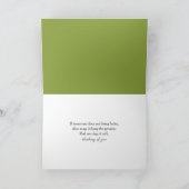 Carte Pensez à vous Trilliums dans une forêt de printemp (Intérieur)