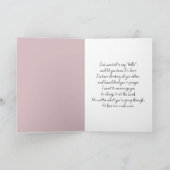 Carte Pensez à vous tulipes roses (Intérieur)