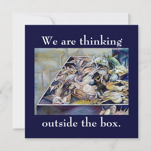 Carte Pensez dehors, Singapour (Devant)