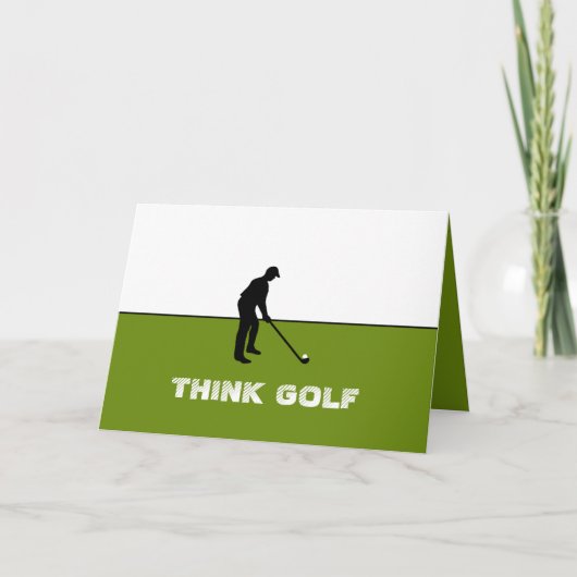 Carte Pensez Golf, Golf Pro (Devant)