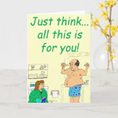 Carte Pensez juste que tout ceci est pour vous - Bonne A (Fleur jaune)