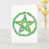 Carte Pentacle fleur et Feuille (Fleur jaune)