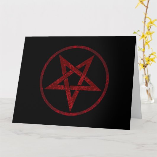 Carte Pentagram Red Devil (Fleur jaune)