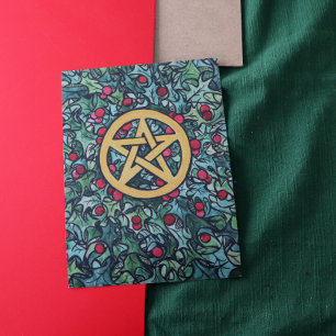 Carte Pentagramme de Yule païen