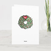 Carte Pentagramme de Yule païen (Dos)