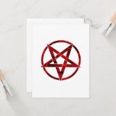 Carte Pentagramme du Diable Rouge (Devant/Arrière en situation)