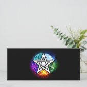 Carte pentagramme du Wiccan (Debout devant)
