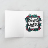 Carte Pentagramme païen de Yule (Intérieur)