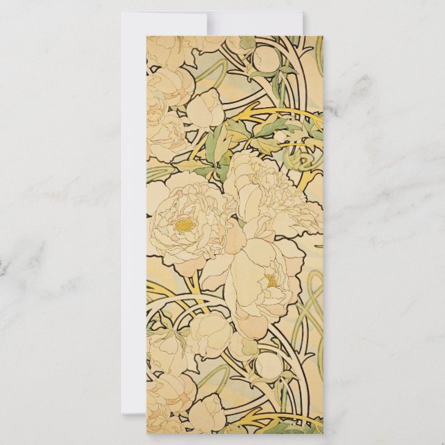 Carte Peonies c1897 (Devant)