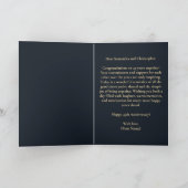 Carte Peonies roses et ivoire douces 45e anniversaire de (Intérieur)