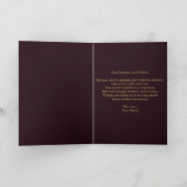 Carte Peonies roses Gold Numéro 50e anniversaire de Mari (Intérieur)