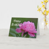 Carte Peony flower photo (Fleur jaune)
