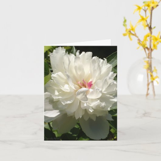 Carte Peony Garden (Fleur jaune)