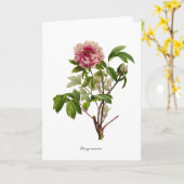 Carte Peony moutan (Fleur jaune)