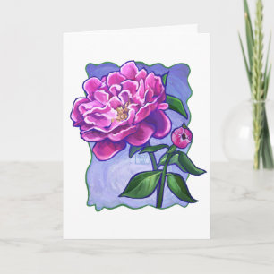 Carte Peony on Blue, Joyeuse fête des mères