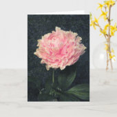 Carte Peony rose (Fleur jaune)