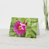 Carte Peony rose Floral Anniversaire Religieux (Devant)
