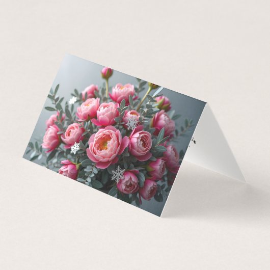 Carte Peony Snowflake (Front)