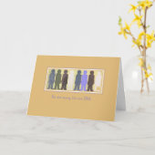 Carte People multicolore "We are many" violet (Fleur jaune)
