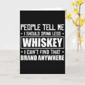 Carte People Tell Me I Should Drink Less Whiskey Can´t F (Fleur jaune)
