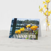 Carte Pépites jaunes au port de plaisance blanc (Fleur jaune)