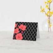 Carte Pépites rouges...carte pour notes (Fleur jaune)