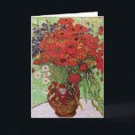 Carte Pépites rouges et marguerites par Vincent Van Gogh<br><div class="desc">Pépites rouges et marguerites. Peint par Vincent Van Gogh en 1890. Cette image est du domaine public.</div>