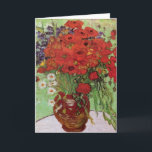 Carte Pépites rouges et marguerites par Vincent Van Gogh<br><div class="desc">Pépites rouges et marguerites. Peint par Vincent Van Gogh en 1890. Cette image est du domaine public.</div>