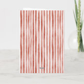 Carte Peppermint Red Stripes Christmas  (Dos)