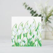 Carte Perce-Neige de printemps  (Debout devant)