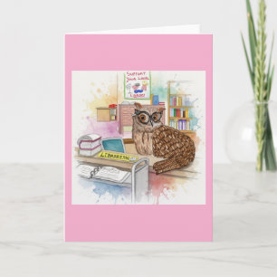 Carte Percy Le Hibou 🦉 Bibliothécaire