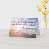 Carte Perdre un être aimé (Fleur jaune)