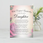 Carte Perdre un mémorial de fille (Debout devant)