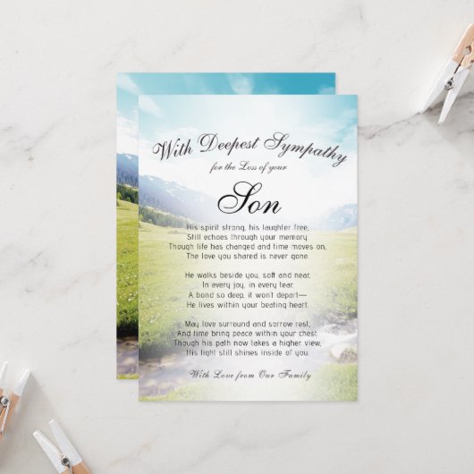 Carte Perdre un mémorial de son (Devant/Arrière en situation)