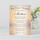 Carte Perdre un Mémorial pour la Mère (Debout devant)