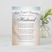 Carte Perdre un mémorial pour mari (Debout devant)