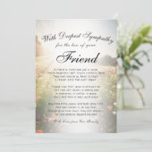 Carte Perdre un souvenir d'ami (Debout devant)