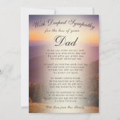 Carte Perdre un souvenir papa (Devant)