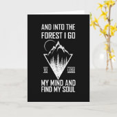 Carte PERDS LA TÊTE ET DANS LA FORÊT JE VAIS Drôle (Fleur jaune)