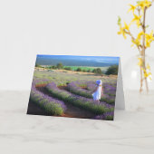 Carte ~ perdu dans les pensées… ~ (Fleur jaune)