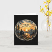 Carte Perdu en explorant l'aventure de camping de randon (Fleur jaune)
