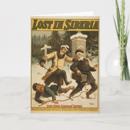 Carte Perdu En Sibérie, Vers 1898. (Devant)