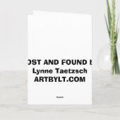 CARTE PERDU ET TROUVÉ (Dos)