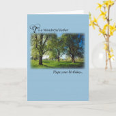 Carte Père Anniversaire, Arbres (Fleur jaune)