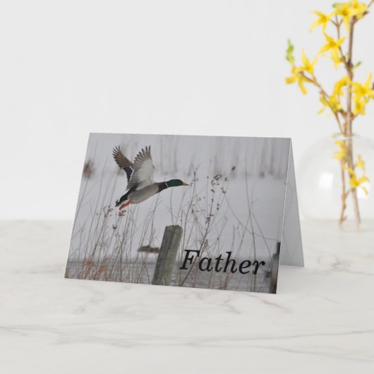 Carte Père d'anniversaire (Fleur jaune)