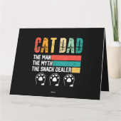 Carte Père Day Chat papa (Dos)